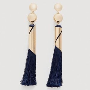 Mango Pompon beads earrings